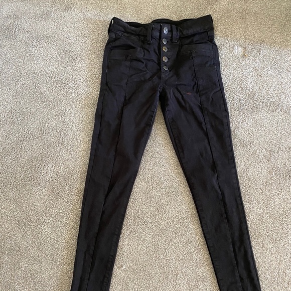 American eagle black high waisted jeans - Picture 1 of 4